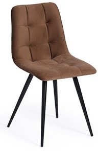 Обеденный стул CHILLY (mod. 7095) 45х53х88 коричневый barkhat 12/черный арт.14393 в Тамбове