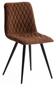 Обеденный стул CHILLY X (mod.7096-1) 45х53х88 коричневый barkhat 12/черный арт.18294 в Тамбове