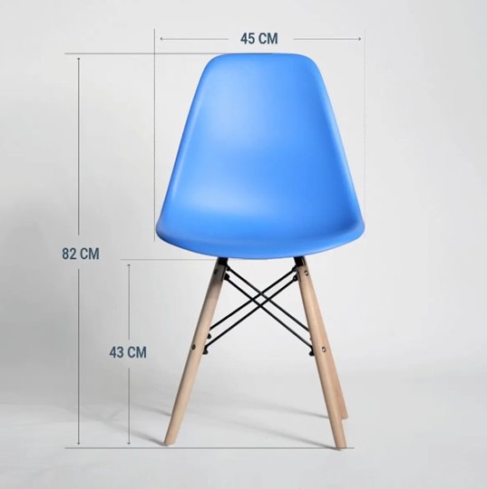 Кухонный стул DSL 110 Wood (синий) в Тамбове - изображение 1