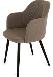 Кухонный стул Эспрессо-1, ноги черные круглые XL (R32)/велюр T173 Капучино в Тамбове