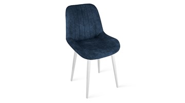 Обеденный стул Марвел Исп. 2 К1С (Белый матовый/Микровелюр Wellmart Blue) в Тамбове