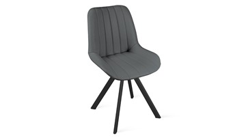 Обеденный стул Марвел Исп. 2 К2 (Черный муар/Кож.зам Polo Graphite) в Тамбове
