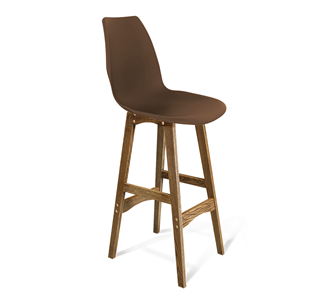 Барный стул SHT-ST29/S65 (коричневый ral 8014/дуб брашированный коричневый) в Тамбове