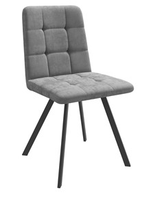 Обеденный стул Dikline 281 PRO Микровелюр B22 Grey опоры черные в Тамбове