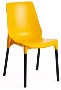 Кухонный стул GENIUS (mod 75) 46x56x84 желтый/черные ножки арт.15281 в Тамбове