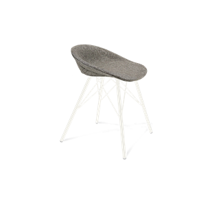 Обеденный стул SHT-ST19-SF1 / SHT-S37 (коричневый сахар/белый муар) в Тамбове