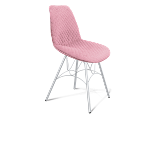 Обеденный стул SHT-ST29-С22 / SHT-S100 (розовый зефир/хром лак) в Тамбове