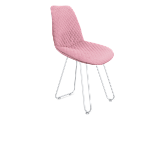 Обеденный стул SHT-ST29-С22 / SHT-S106 (розовый зефир/хром лак) в Тамбове