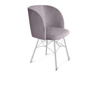 Обеденный стул SHT-ST33 / SHT-S107 (сиреневая орхидея/хром лак) в Тамбове