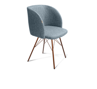 Обеденный стул SHT-ST33 / SHT-S37 (синий лед/медный металлик) в Тамбове