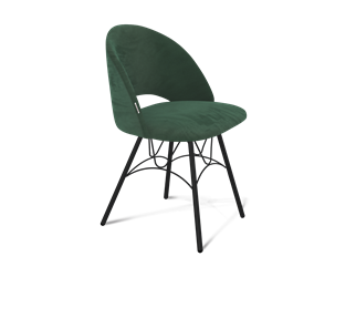 Обеденный стул SHT-ST34 / SHT-S100 (лиственно-зеленый/черный муар) в Тамбове