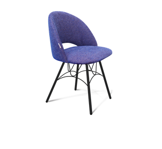 Обеденный стул SHT-ST34 / SHT-S100 (синий мираж/черный муар) в Тамбове