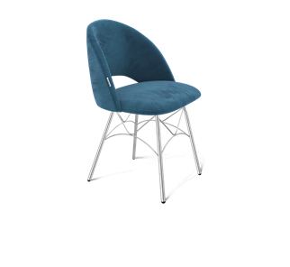 Обеденный стул SHT-ST34 / SHT-S107 (тихий океан/хром лак) в Тамбове