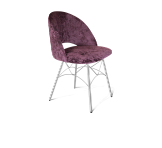 Обеденный стул SHT-ST34 / SHT-S107 (вишневый джем/хром лак) в Тамбове