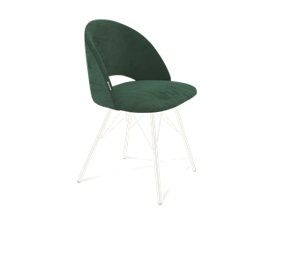 Обеденный стул SHT-ST34 / SHT-S37 (лиственно-зеленый/белый муар) в Тамбове