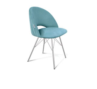 Обеденный стул SHT-ST34-1 / SHT-S37 (голубая пастель/хром лак) в Тамбове