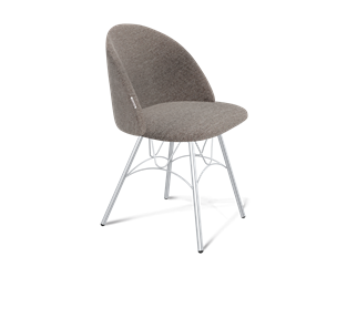Обеденный стул SHT-ST35 / SHT-S100 (тростниковый сахар/хром лак) в Тамбове