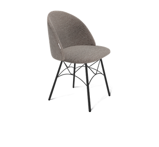 Обеденный стул SHT-ST35 / SHT-S107 (тростниковый сахар/черный муар) в Тамбове