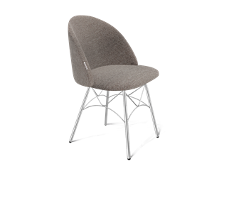 Обеденный стул SHT-ST35 / SHT-S107 (тростниковый сахар/хром лак) в Тамбове