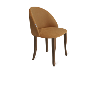 Обеденный стул SHT-ST35 / SHT-S122 (горчичный/темный орех/черный муар) в Тамбове
