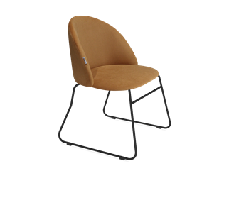 Обеденный стул SHT-ST35 / SHT-S167 (горчичный/черный муар) в Тамбове