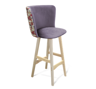 Барный стул SHT-ST36-4 / SHT-S65 (сумеречная орхидея/прозрачный лак) в Тамбове