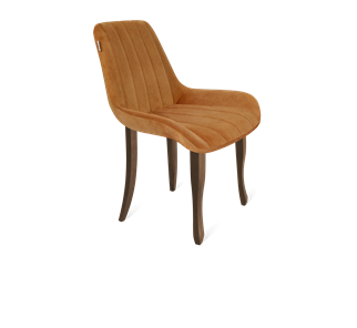 Обеденный стул SHT-ST37 / SHT-S122 (горчичный/темный орех/черный муар) в Тамбове