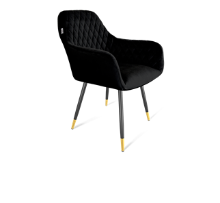 Обеденный стул SHT-ST38 / SHT-S95-1 (ночное затмение/черный муар/золото) в Тамбове