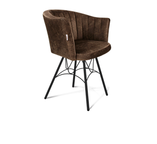 Обеденный стул SHT-ST42-1 / SHT-S100 (кофейный трюфель/черный муар) в Тамбове