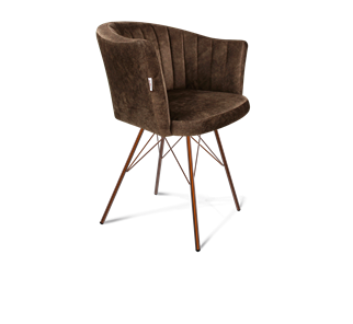 Обеденный стул SHT-ST42-1 / SHT-S37 (кофейный трюфель/медный металлик) в Тамбове