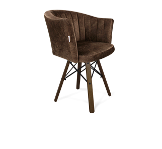 Обеденный стул SHT-ST42-1 / SHT-S70 (кофейный трюфель/темный орех/черный муар) в Тамбове