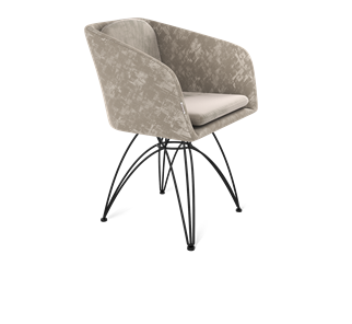 Обеденный стул SHT-ST43-1 / SHT-S112 (карамельный латте/черный муар) в Тамбове