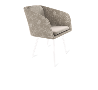 Обеденный стул SHT-ST43-1 / SHT-S95-1 (карамельный латте/белый муар) в Тамбове