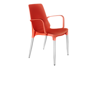 Кухонный стул SHT-ST76/S424-С (красный/хром лак) в Тамбове