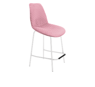Полубарный стул SHT-ST29-С22 / SHT-S29P-1 (розовый зефир/белый муар) в Тамбове