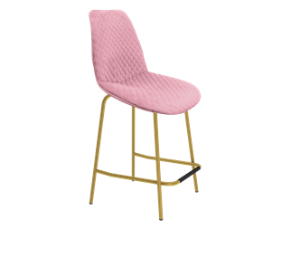 Полубарный стул SHT-ST29-С22 / SHT-S29P-1 (розовый зефир/золото) в Тамбове