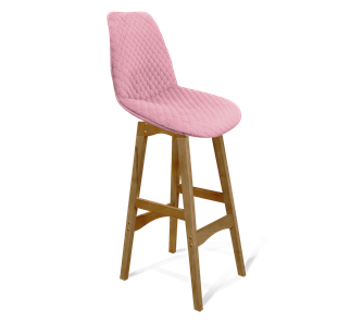 Полубарный стул SHT-ST29-С22 / SHT-S65-1 (розовый зефир/светлый орех) в Тамбове
