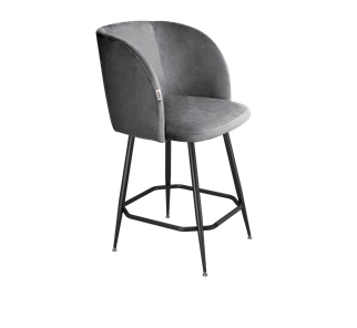 Полубарный стул SHT-ST33 / SHT-S148-1 (угольно-серый/черный муар/золото) в Тамбове