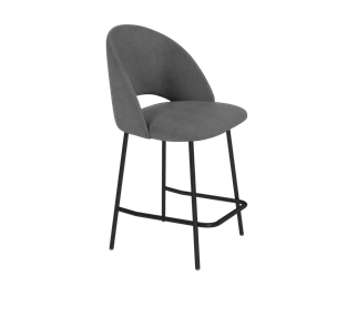 Полубарный стул SHT-ST34 / SHT-S29P-1 (платиново-серый/черный муар) в Тамбове