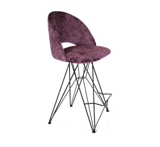 Полубарный стул SHT-ST34 / SHT-S66-1 (вишневый джем/черный муар) в Тамбове