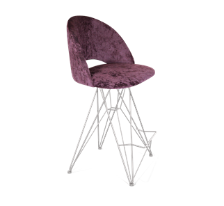 Полубарный стул SHT-ST34 / SHT-S66-1 (вишневый джем/хром лак) в Тамбове