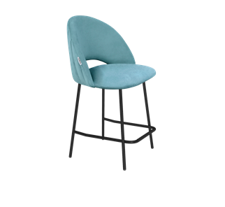 Полубарный стул SHT-ST34-1 / SHT-S29P-1 (голубая пастель/черный муар) в Тамбове