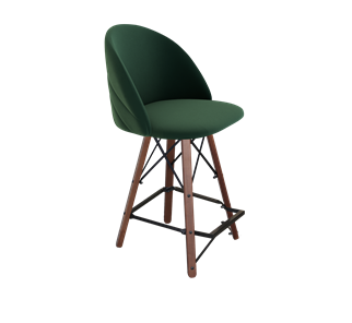 Полубарный стул SHT-ST35-2 / SHT-S80-1 (лиственно-зеленый/темный орех/черный) в Тамбове