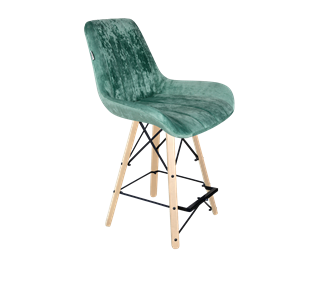Полубарный стул SHT-ST37 / SHT-S80-1 (зеленый чай/прозрачный лак/черный) в Тамбове