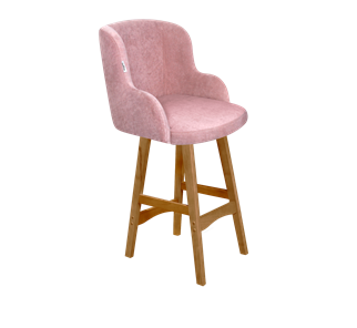 Полубарный стул SHT-ST39 / SHT-S65-1 (пыльная роза/светлый орех) в Тамбове