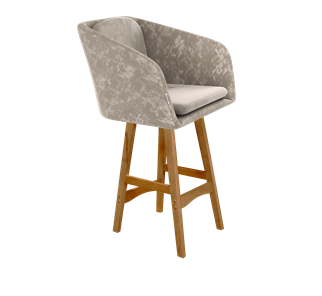 Полубарный стул SHT-ST43-1 / SHT-S65-1 (карамельный латте/светлый орех) в Тамбове