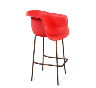 Барный стул SHT-ST31/S29 (красный/медный металлик) в Тамбове