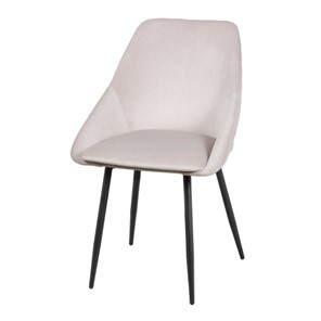 Дизайнерский стул Мартин СРП-063 эмаль черная Веллюто бежевый в Тамбове