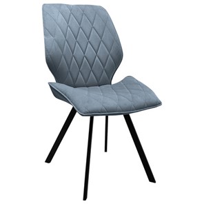 Обеденный стул BRABIX "Rombo CF-077", велюр серый, каркас металлический усиленный черный, 532776 в Тамбове