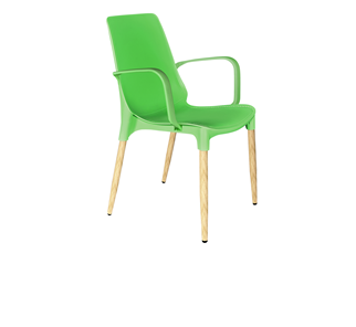 Кухонный стул SHT-ST76/S424-С (зеленый/светлый орех) в Тамбове